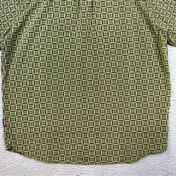 Willie Esco Shirt Mens‎ 2XL Green Long Sleeve Button Front Casually Hawaiian - Picture 6 of 12
